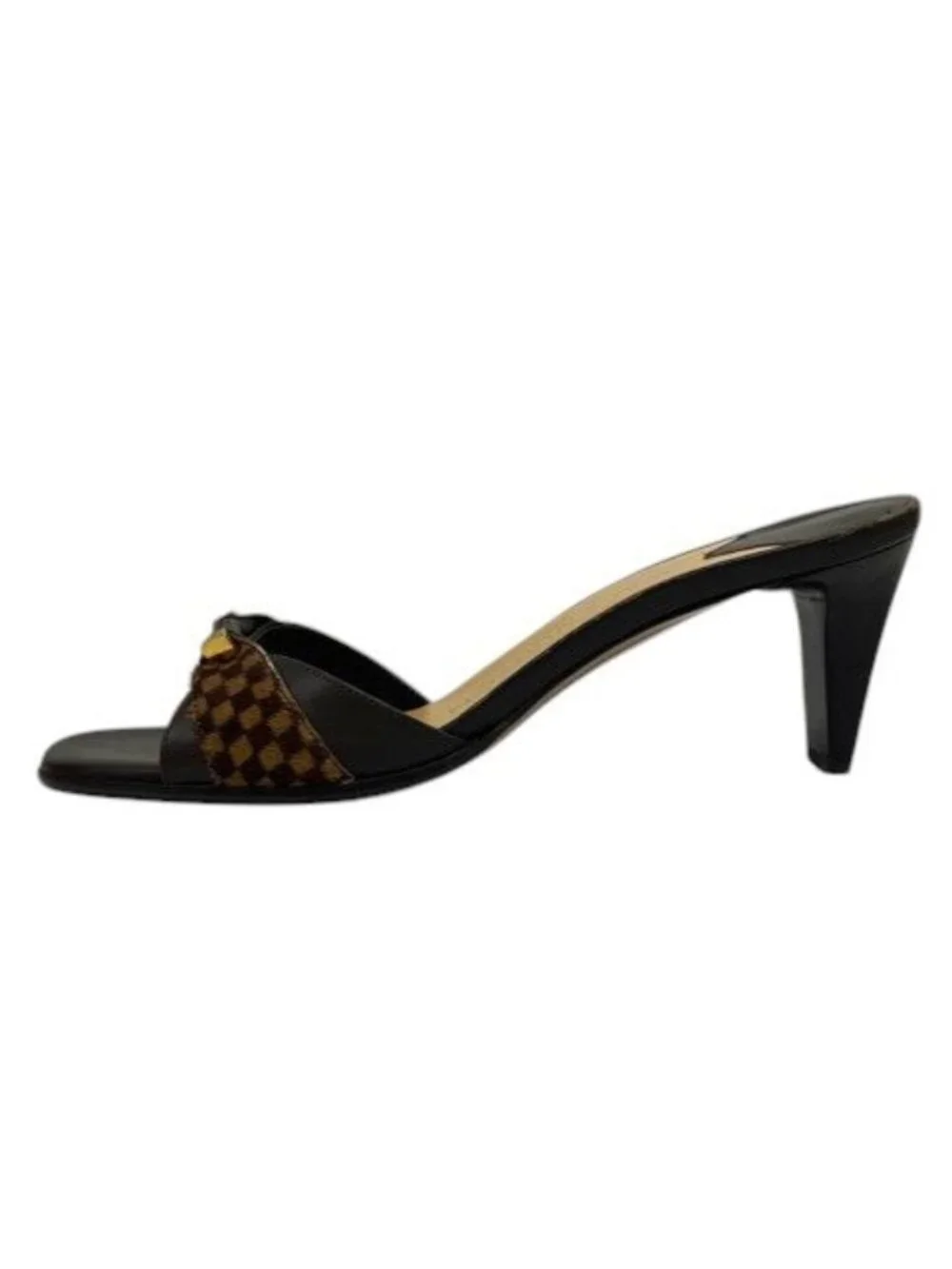 Louis Vuitton Sandals Damier Logo Brown 35.5